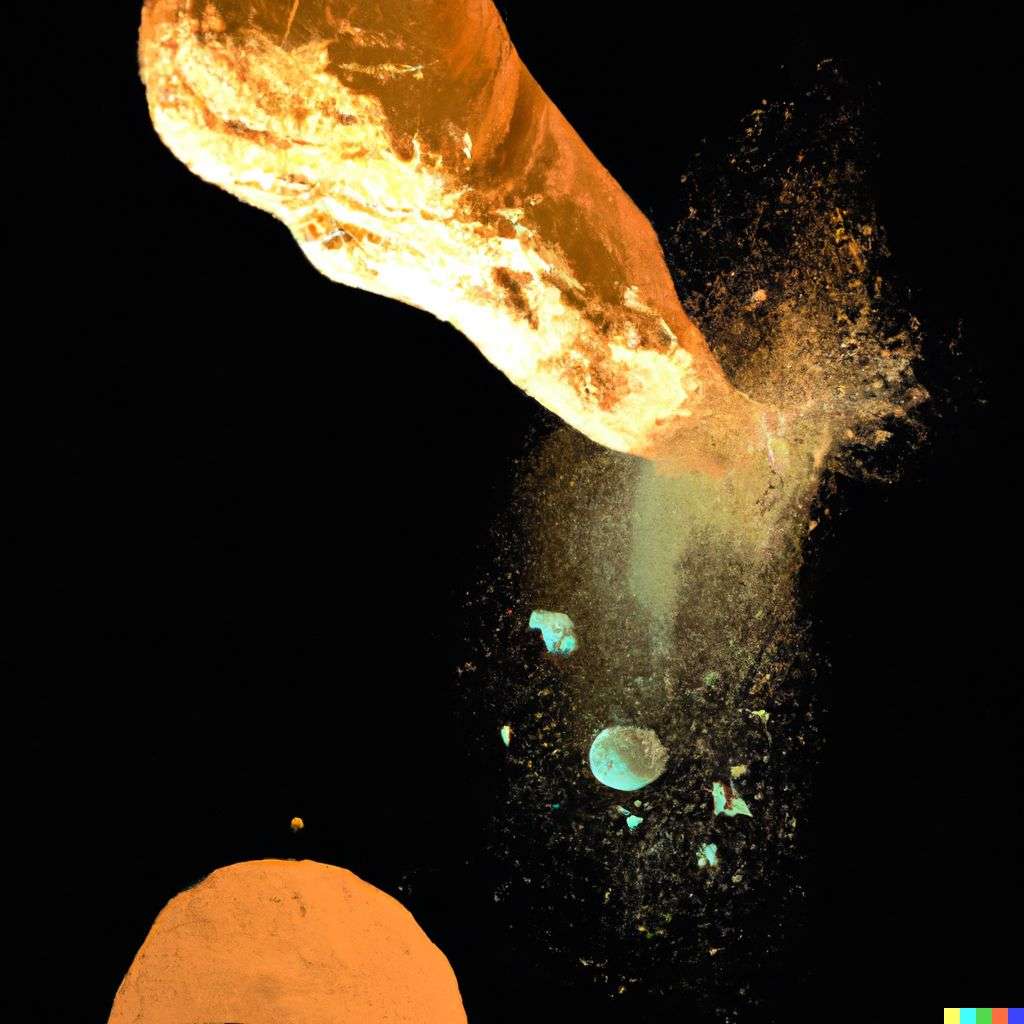 the discovery of gravity, sculpture made from wax, subsurface scattering